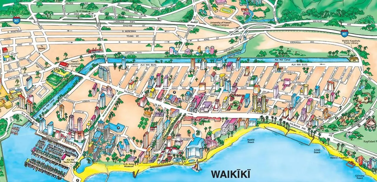 Royal Aloha Waikiki Beach Гонолулу Апарт-отель